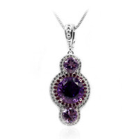 Sambia-Amethyst-Silberhalskette (Dallas Prince Designs)
