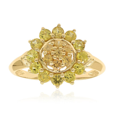 Gelber Saphir-Goldring