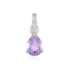Lavendel-Amethyst-Silberanhänger