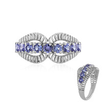 AAA-Tansanit-Goldring (Ornaments by de Melo)