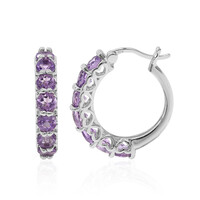 Amethyst-Silberohrringe