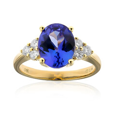 AAA-Tansanit-Goldring (CIRARI)