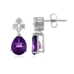 Amethyst-Silberohrringe