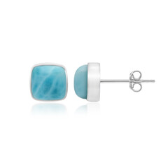 Larimar-Silberohrringe