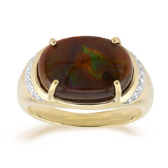 Feuerachat-Goldring