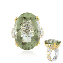 Grüner Amethyst-Silberring (Gems en Vogue)