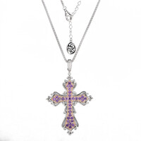 Sambia-Amethyst-Silberhalskette (Dallas Prince Designs)