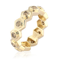 I2 Champagner-Diamant-Goldring (de Melo)