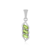 Arizona-Peridot-Silberanhänger
