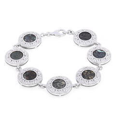 Antikes Witwen-Scherflein-Silberarmband