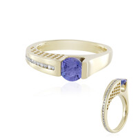AAA-Tansanit-Goldring (de Melo)