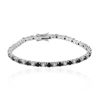 Edelstein-Silberarmband