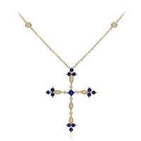 Ceylon-Saphir-Goldhalskette (CIRARI)