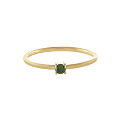 Grüner I2 Brillant-Goldring