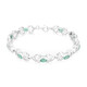 Sambia-Smaragd-Silberarmband