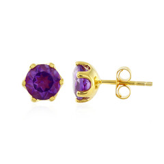 Sambia-Amethyst-Silberohrringe