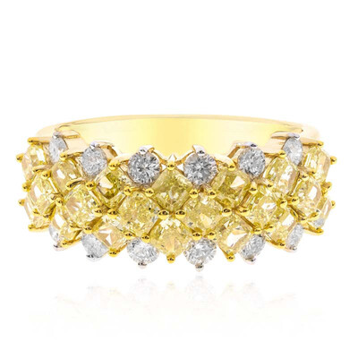 Gelber SI2 Diamant-Goldring (CIRARI)