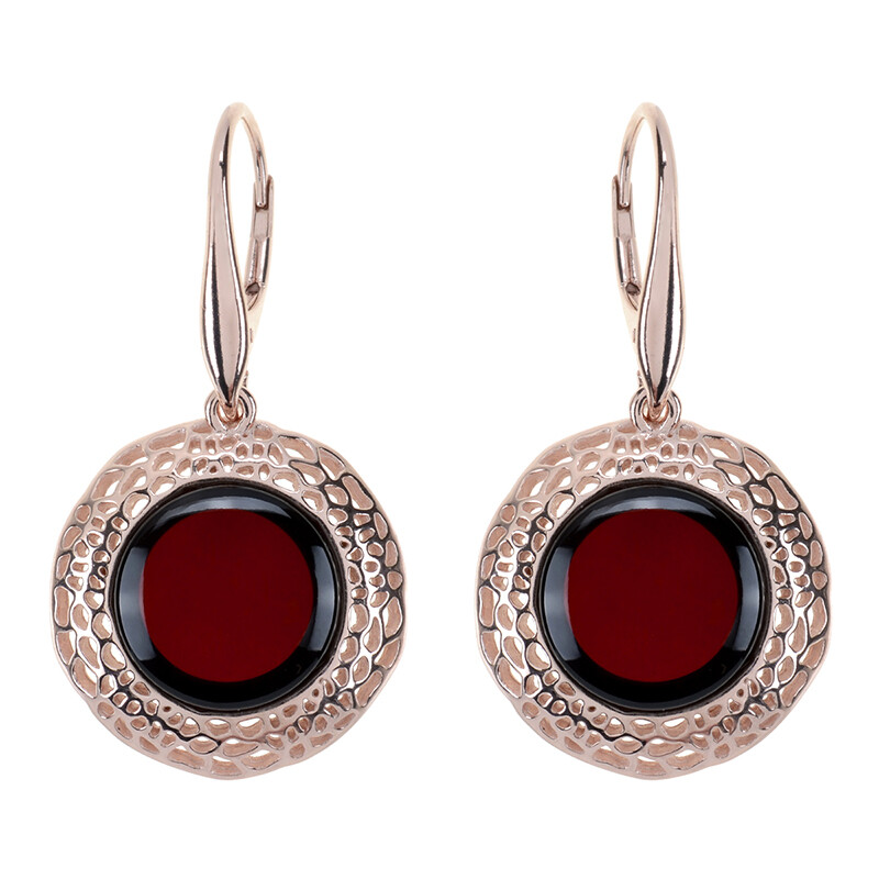 Artisana-Schmuck Bernstein Ohrringe – Multicolor, 925er Sterling Silber Rhodiniert – 3,4 Cm Ohrhänger