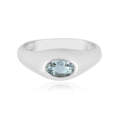 Brasilianischer Aquamarin-Silberring