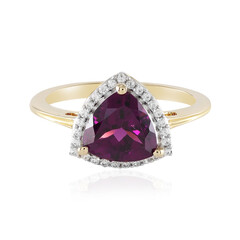 Magenta-Granat-Goldring