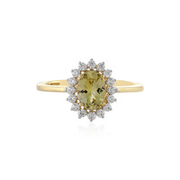 Gelber Tansanit-Goldring