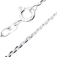 925er Silber-Ankerkette diamantiert - 45 cm - 2,4 g
