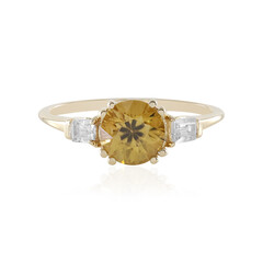 Gelber Zirkon-Goldring