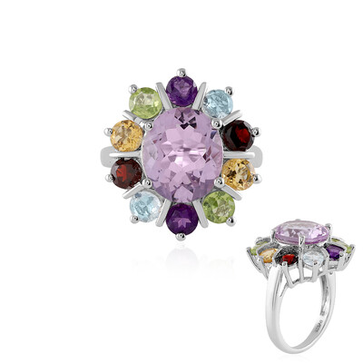 Lavendel-Amethyst-Silberring