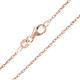 Silber-Ankerkette - 3,8 g - 70 cm - rosévergoldet