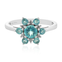 Blauer Apatit-Silberring