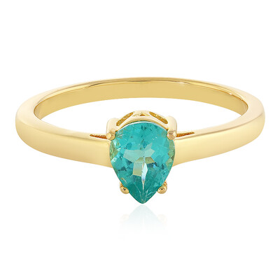 Blauer Apatit-Silberring
