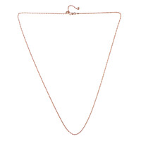 Silber-Kordelkette - 61 cm - 3 g - rosévergoldet