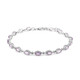 Bolivianischer Amethyst-Silberarmband