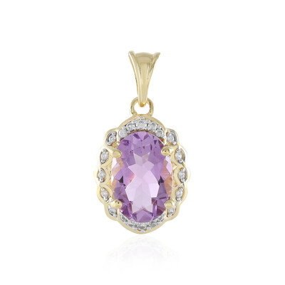 Lavendel-Amethyst-Silberanhänger