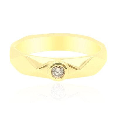 SI2 Champagner-Diamant-Goldring (de Melo)