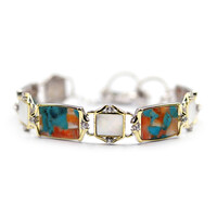 Edelstein-Silberarmband (Dallas Prince Designs)