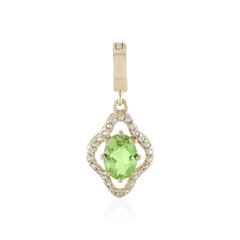 Mint-Grossular-Goldanhänger