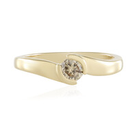 I2 Schokoladen-Brillant-Goldring