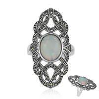 Welo-Opal-Silberring (Annette classic)