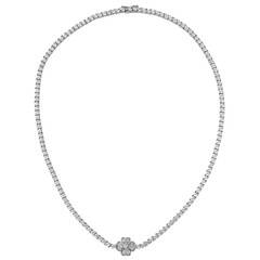 Zirkon-Silbercollier