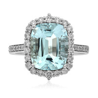 AAA-Brasilianischer Aquamarin-Goldring (AMAYANI)