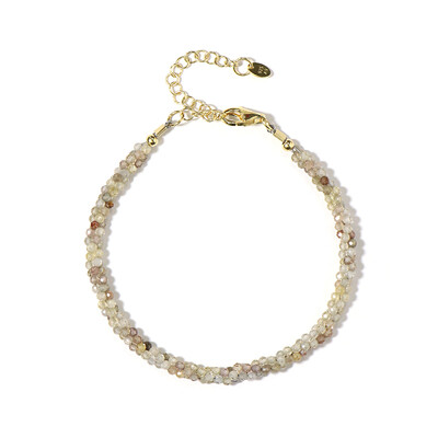 Kanariengelber Zirkon-Silberarmband