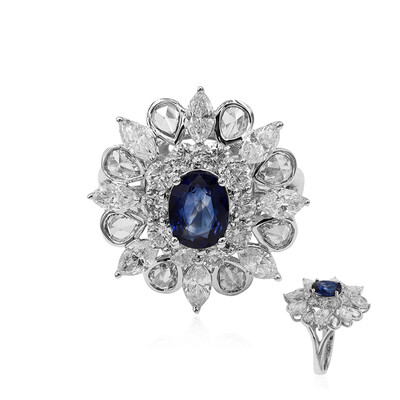 Ceylon-Saphir-Goldring (CIRARI)
