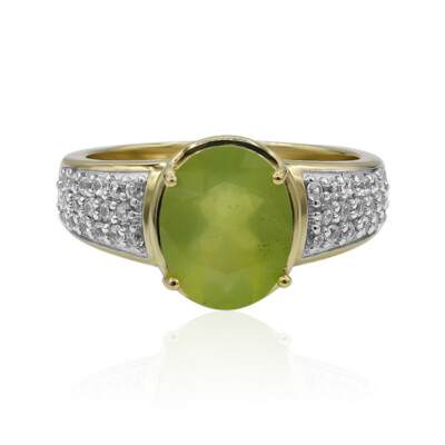 Brasilianischer Grüner Opal-Goldring (Tenner Diniz)