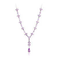 Bolivianischer Amethyst-Silbercollier