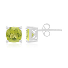Peridot-Silberohrringe