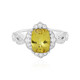 Goldener Apatit-Silberring