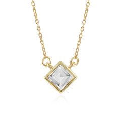 Weißer Topas-Silbercollier