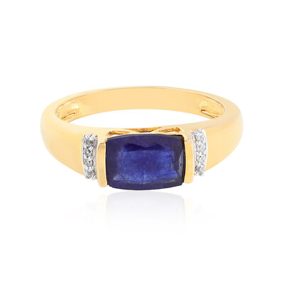 Blauer Madagaskar-Saphir-Silberring
