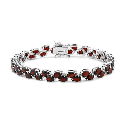 Granat-Silberarmband